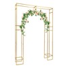DYRABREST Wedding Arch Backdrop Stand, Freestanding Square Outer Arch Inner