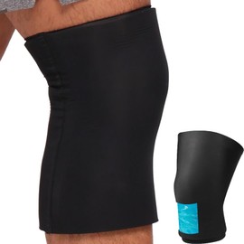 Grande Bolsa de Hielo para Rodilla para Lesiones,Compresas de Gel Frio para Rodilla,Bolsa Hielo Rodilla,Bolsa de Hielo para Dolores de Rodillas,Bolsa de Hielo Medico Rodilla para Esguinces,Negro