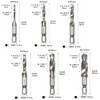 ZHICHUANGW [Tap Drill Set] Drill Tap, Torsion Tap Set, 6-Piece