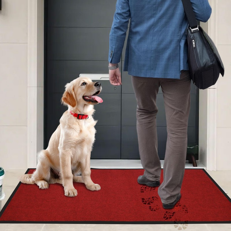 tonchean Commercial Grade Door Floor Mat 3x10Ft Heavy Duty PVC
