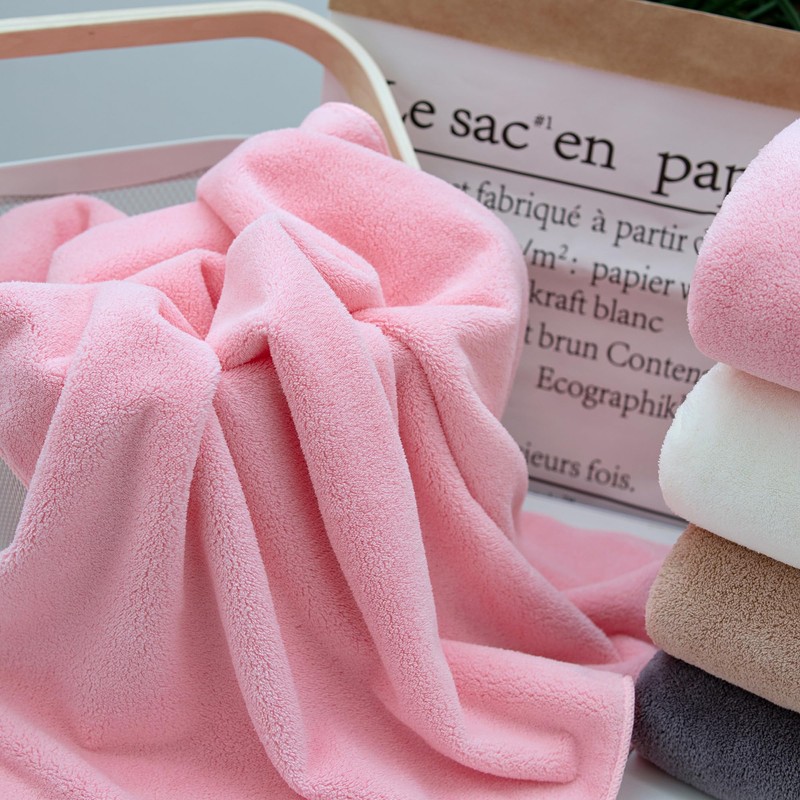 4-Pack Quick-Dry Fluffy Hand Towel Set Featherlight 29" L x