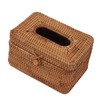 Rectangular Rattan Tissue Box Cover Rattan Woven Tissue Box Holder