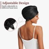 Double-Layer Bonnet for Sleeping Women, Adjustable Silk Hair Wrap for