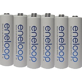 Eneloop Panasonic 4rd Generation 12 Pack AA NiMH Pre-Charged Rechargeable Batteries -Free Battery Holder- Rechargeable 2100 Times.
