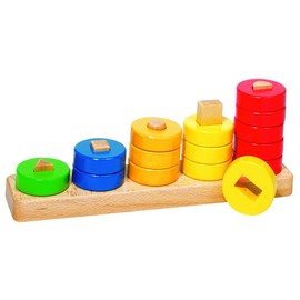 Goki Learn to Count with Wooden Rings