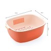 Youka Kitchen Strainer Drain Basket, 2 in 1 Strainer Bowl