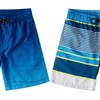 TEX2FIT Boy's Quick Dry Swim Trunks for 7-14yrs, Breathable Swim