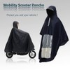 SunMelt Elderly Mobility Scooter Poncho, Wheelchair Rain Cape Cover Bicycle