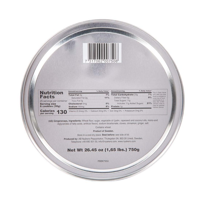 Nyakers Sweet and Spicy Gingersnap Cookies - Original Flavor Nyakers