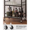 TUTOTAK Bar Cart, Home Bar Serving Cart, Microwave Cart, Drink