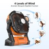 Portable Fan Rechargeable, Cordless Battery Powered Fan with LED Lantern,