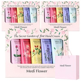 Mediflower The Secret Garden Hand Cream 5-Piece Set, 3 Pieces / 메디플라워 더 시크릿 가든 핸드크림 5종세트, 3개