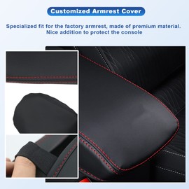 CDEFG Compatible with VW T Cross T-Cross 2018-2023 2024 Centre Armrest Armrest Lid Cover Scratch Protection Centre Console Protection Faux Leather Armrest Box Centre Console Cover Car Interior