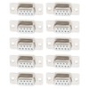 YINETTECH 10pcs DB9 RS232 Female 9-Pin D-SUB Serial Solder Connector