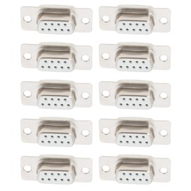 YINETTECH 10pcs DB9 RS232 Female 9-Pin D-SUB Serial Solder Connector Gold Plated Connectors Connector for Computer Set-Top Box with Automatic Control
