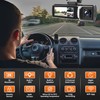 Dash Cam Front and Rear, 3.2’’ IPS Screen (3 Channel