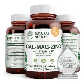 Natural Nutra Cal-mag Zinc Con Vitamina D3 100 Tabletas