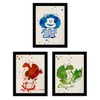 Nacnic Set of 3 Mafalda Prints for Framing, Watercolour Style.
