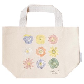 Greenhouse IT003-6 Embroidered Mini Tote Bag, Pressed Flowers