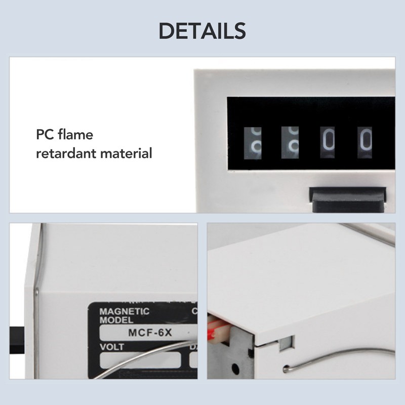 Electromagnetic Counter 6 Digit High Speed Accurate Electronic Pulse Counter