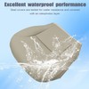 FZJDSD Light Beige Driver Side Bottom Microfiber Leather Replacement Seat