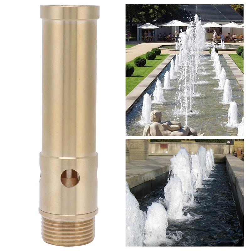 Bubbling Fountain Nozzle Brass Foam Pond Sprinkler for Garden Parks