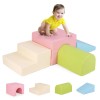 4-Piece Kids Crawl Climb Foam Shapes Playset Toddler Gift Soft