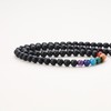 COAI Matte Onyx Obsidian Chakra Necklace, matte onyx, matte onyx