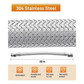 Snblzhef Jumper Hose Compressor Hose Pressure Washer Jumper Hose Industrial Grade Compressor Jumper Hose 3/4"