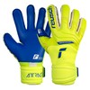 Reusch Attrakt Duo Goalkeeper Gloves, Yellow/Blue, Size 9