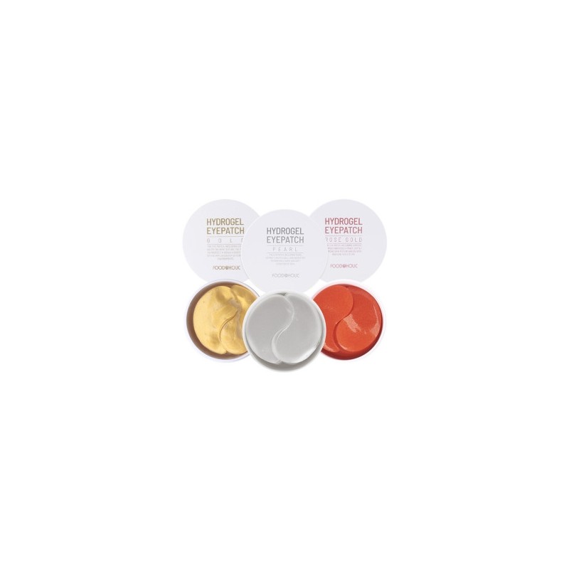 (1+1) Hydrogel Eye Patch Gold/Rose Gold/Pearl (60 sheets) (Choose 1)