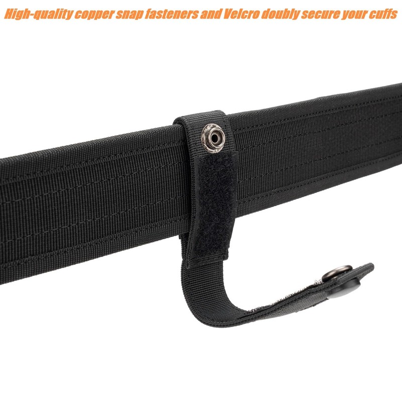 TACNEX Handcuff Strap w/Snap Closure Cuff Holder Nylon Keeper Chain/Hinged