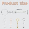 fKiZanthene 4 Colours Mini Spoon Keyring, 5.4cm Tiny Spoon Pendant
