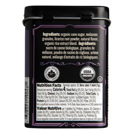 Clawhammer Organic Mints Black Licorice | Cane Sugar, Natural Flavors, No Artificial Colors or Sweeteners | Kosher, Vegan, Gluten Free | Aspartame & Xylitol Free | 30 Count Tin (Pack of 12)
