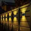 8 Pack Solar Wall Lights for Outside Solar Fence Lights