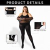 MANZI 2 Pairs 70 Denier Women's Plus Size Tights Stretch