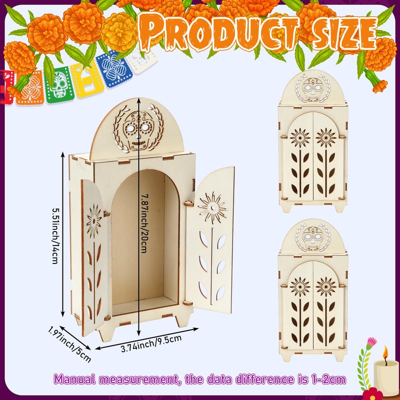 Jetec 30 Pcs Dia De Los Muertos Decoration Set Include