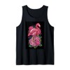 Flamingo Lotus Jungle Tropical Flower Bird Tank Top