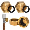4 Pcs Brass End Cap, Internal Thread Brass Spigot Cap