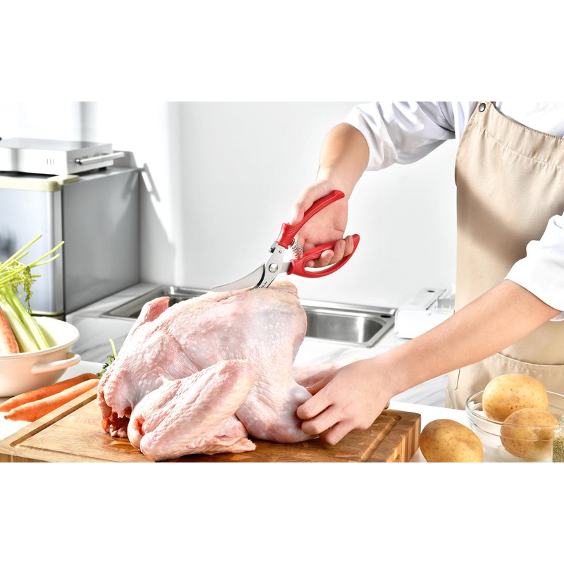 Heavy Duty Poultry Shears - Kitchen Scissors for Cutting Chicken,