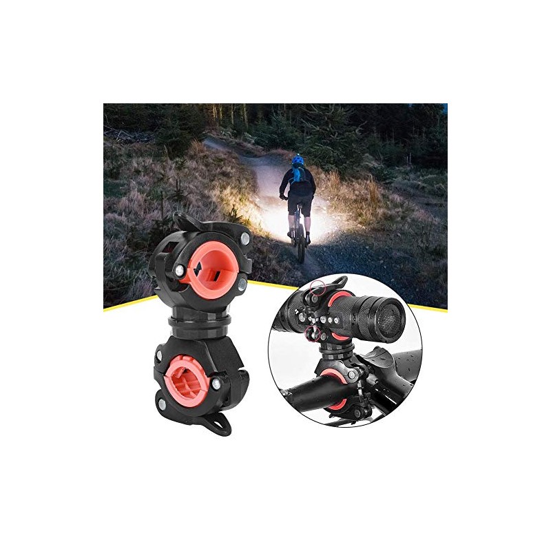 VGEBY 360 Degree Rotatable Bicycle Torch Mount Torch Clip Bike