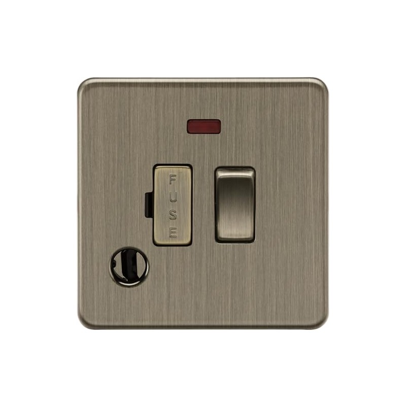 Knightsbridge 13A Switched Fused Spur with Neon and Flex Outlet