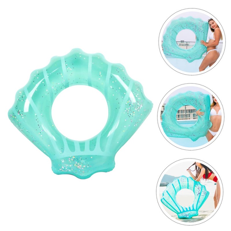 WHAMVOX Inflatable Pool Float Thickened Adult Swimming Glitter Design for