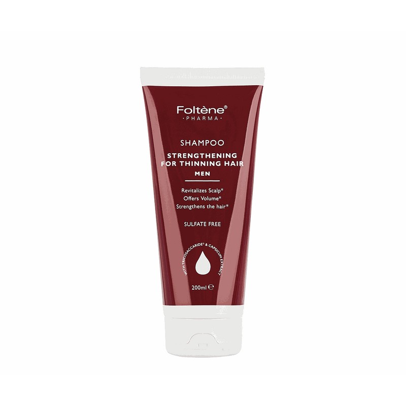 Foltene Pharma Shampoo Strengthening For Thinning Hair Men, 200ml