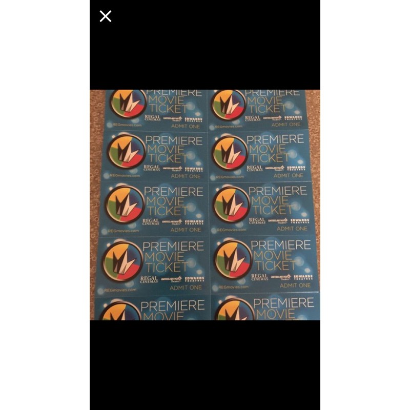 10 Regal Entertainment Group Premiere Movie Tickets