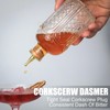 Dasher Tops,Glass Bottle Stoppers, Plastic Funnel for Bitters Bottle (4