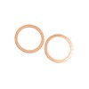 INFINAUTO 2 Pcs 40mm Inner Diameter Copper Washers Flat Gasket