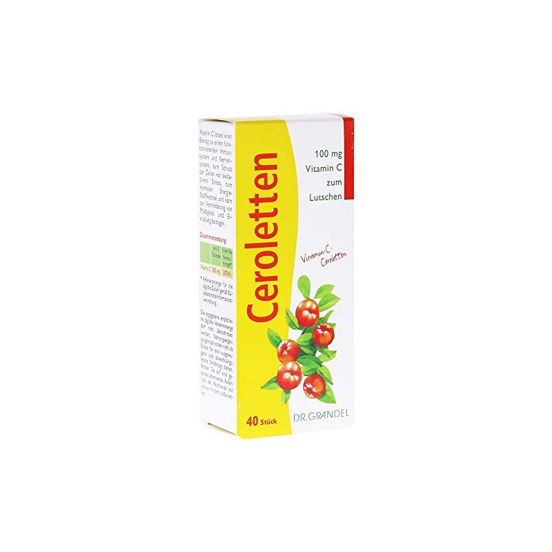 Ceroletten Vitamin C Dr. Grandel Pack of 40 Tablets