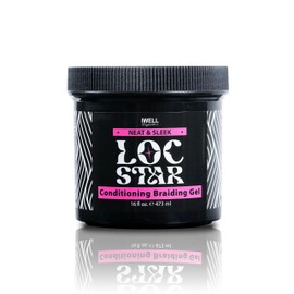 IWELL Signature | Loc Star | Conditioning Braiding Gel 16oz | Shining and Conditioning Hair Gel | Styling Gel | Great for Braids, Locks, Twists