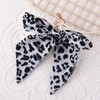 Black And White Leopard Keychain Cute Bow Keychain Charm for